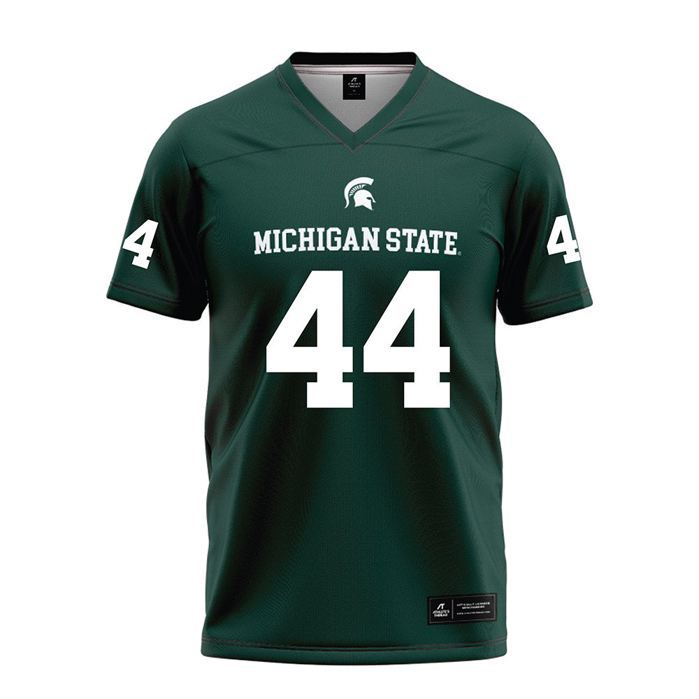 Michigan State - NCAA Football : Caleb Wheatland - Green Football Jersey-0
