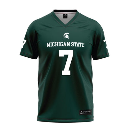 Michigan State - NCAA Football : Brandon Tullis - Green Football Jersey-0