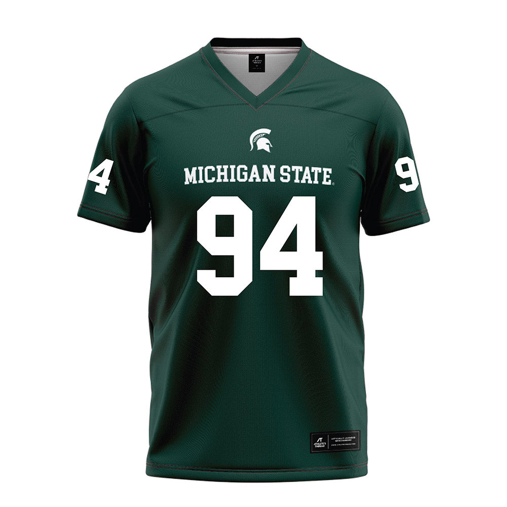 Michigan State - NCAA Football : Aidan Boehle - Green Football Jersey-0