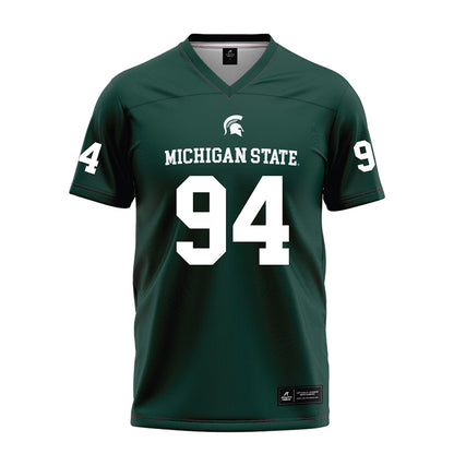 Michigan State - NCAA Football : Aidan Boehle - Green Football Jersey-0