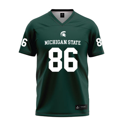 Michigan State - NCAA Football : Ethan Melville - Green Football Jersey-0