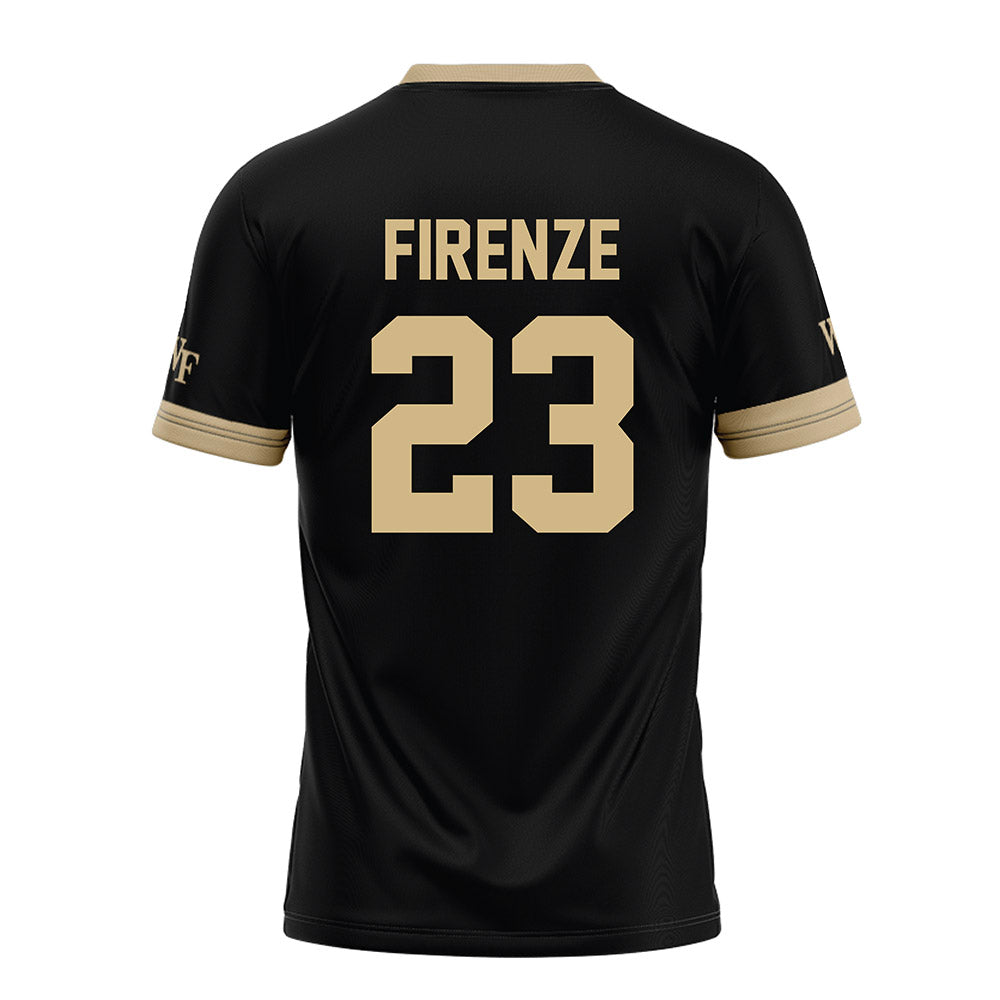 Wake Forest - NCAA Football : Vincent Firenze - Black Football Jersey-1