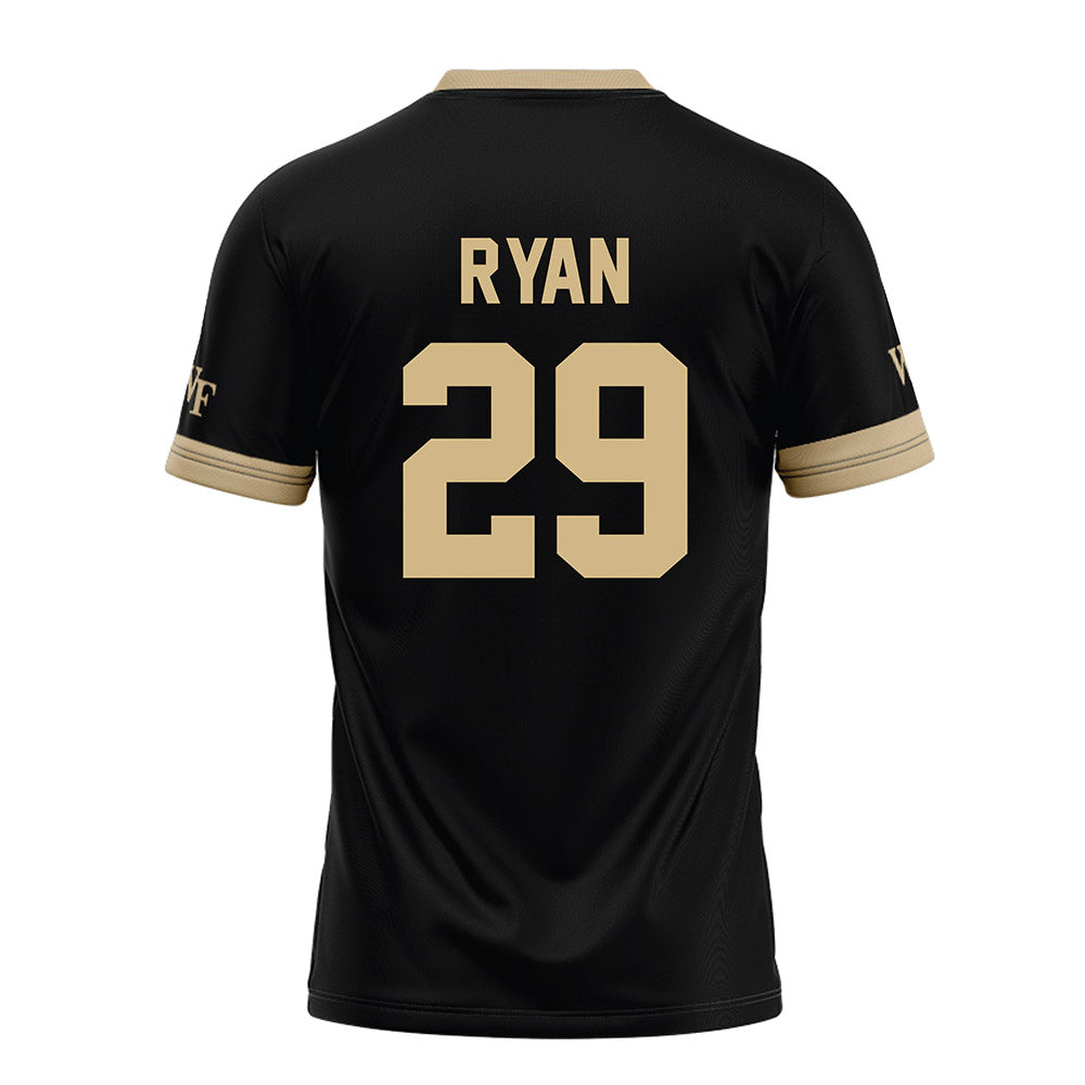 Wake Forest - NCAA Football : Jake Ryan - Black Football Jersey-1