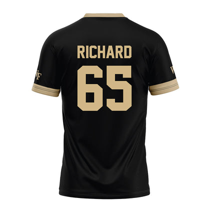 Wake Forest - NCAA Football : Clinton Richard - Black Football Jersey-1