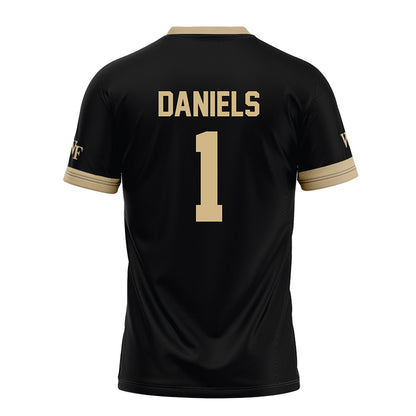Wake Forest - NCAA Football : Kahnen Daniels - Black Football Jersey-1