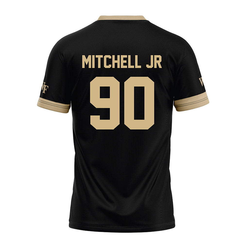 Wake Forest - NCAA Football : Sydir Mitchell jr - Black Football Jersey-1