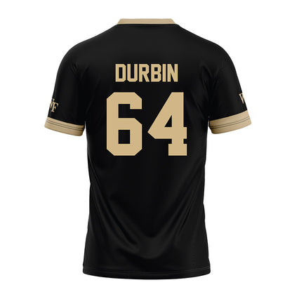 Wake Forest - NCAA Football : Dylan Durbin - Black Football Jersey-1