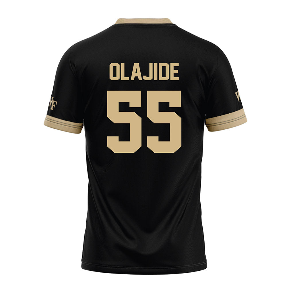 Wake Forest - NCAA Football : Tolu Olajide - Black Football Jersey-1