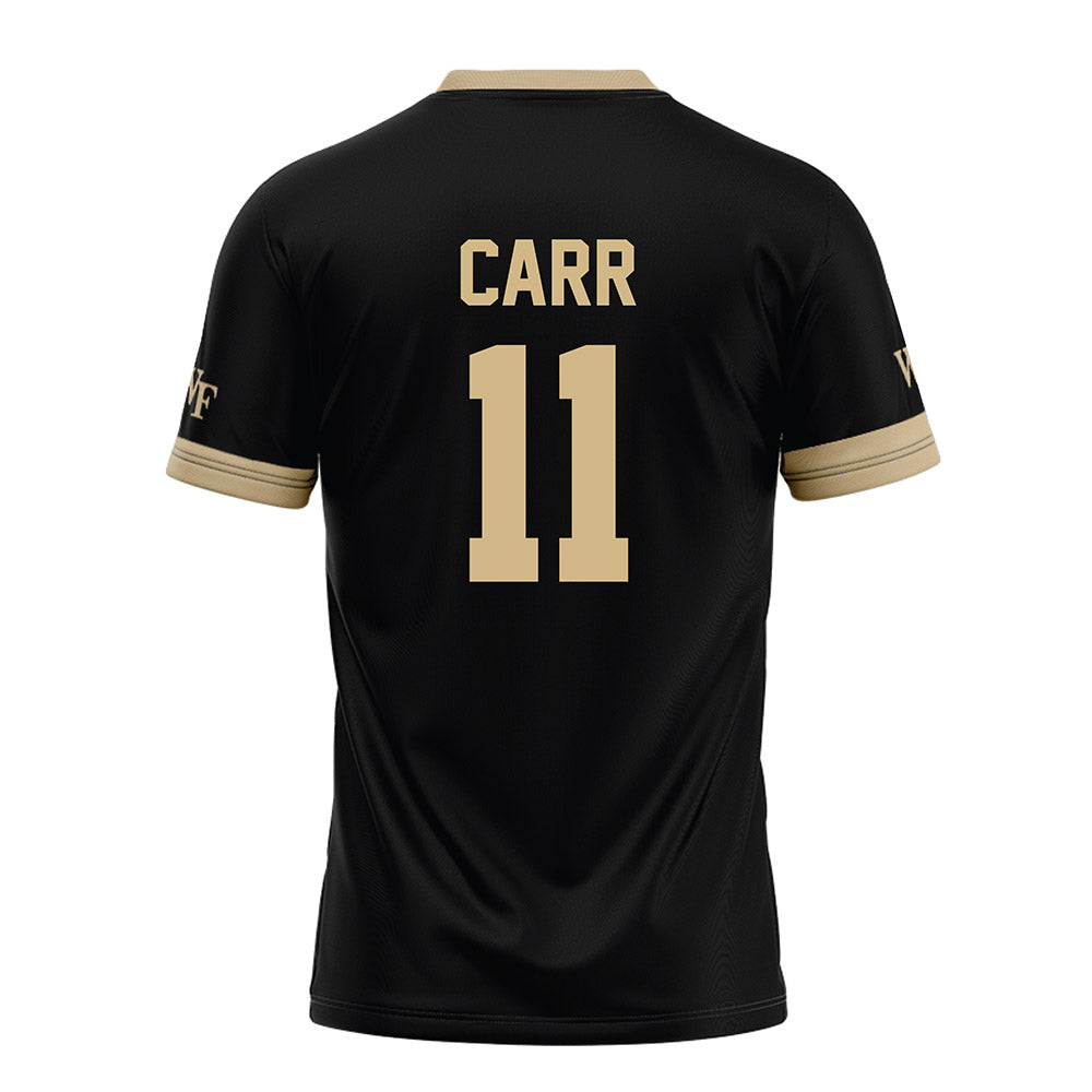 Wake Forest - NCAA Football : Ny Carr - Black Football Jersey-1