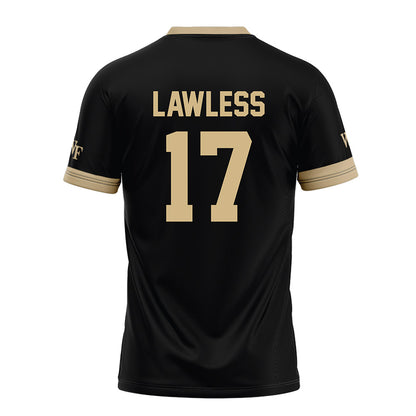 Wake Forest - NCAA Football : Grant Lawless - Black Football Jersey-1