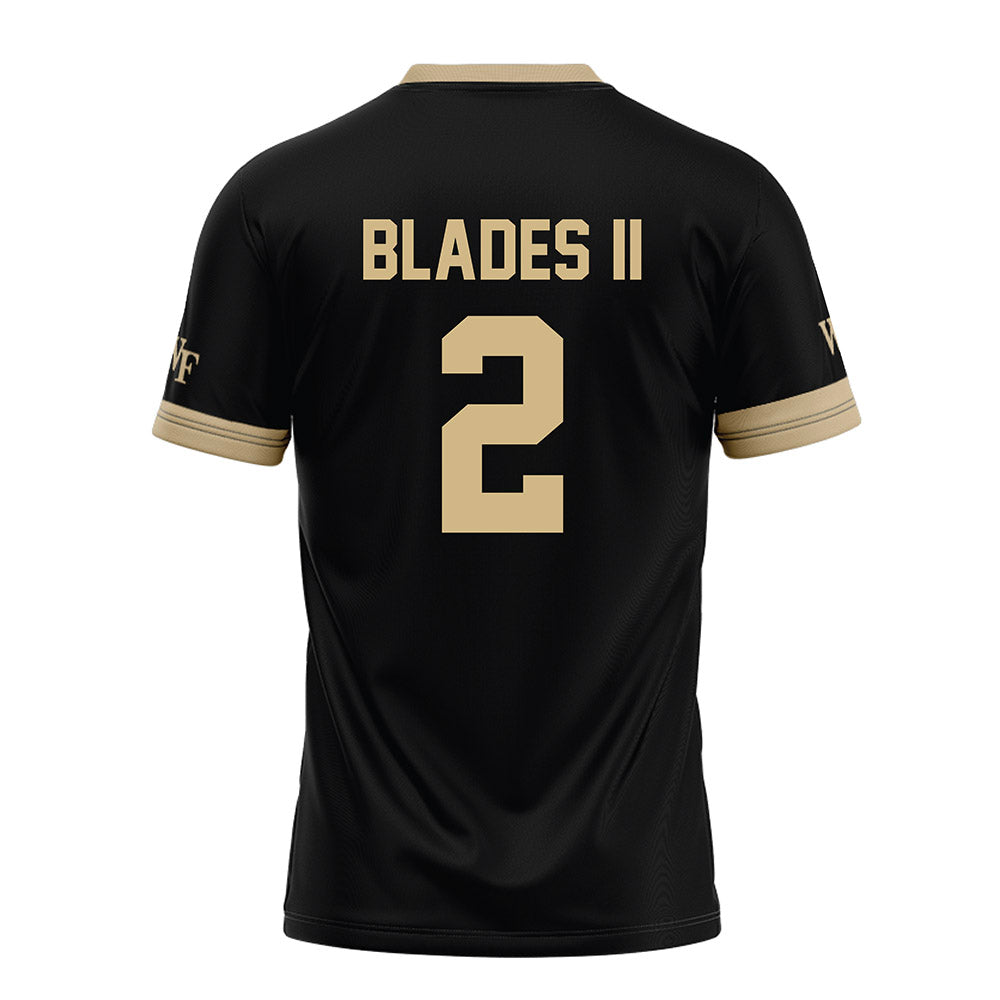 Wake Forest - NCAA Football : Brian Blades II - Black Football Jersey-1