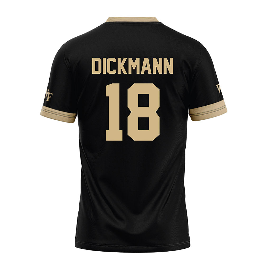 Wake Forest - NCAA Football : Drayden Dickmann - Black Football Jersey-1