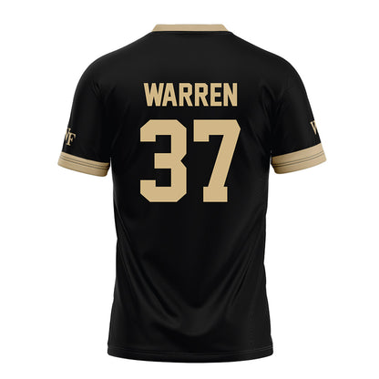 Wake Forest - NCAA Football : Larry Warren - Black Football Jersey-1