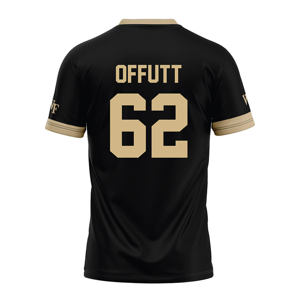 Wake Forest - NCAA Football : Jaishaun Offutt - Black Football Jersey-1
