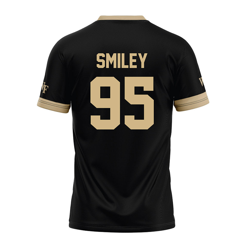Wake Forest - NCAA Football : Brandon Smiley - Black Football Jersey-0
