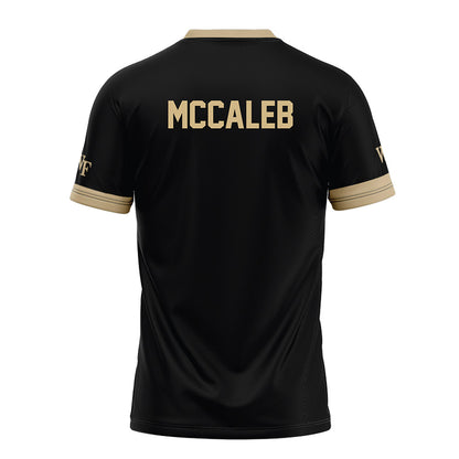 Wake Forest - NCAA Football : Kyndall McCaleb - Black Football Jersey-1