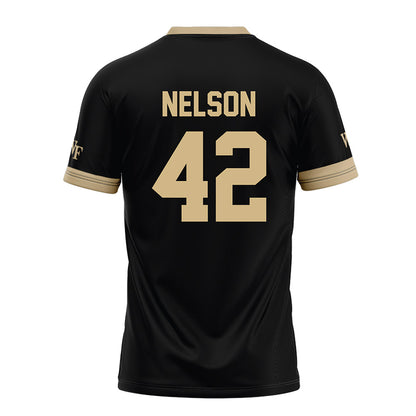 Wake Forest - NCAA Football : Isaac Nelson - Black Football Jersey-1