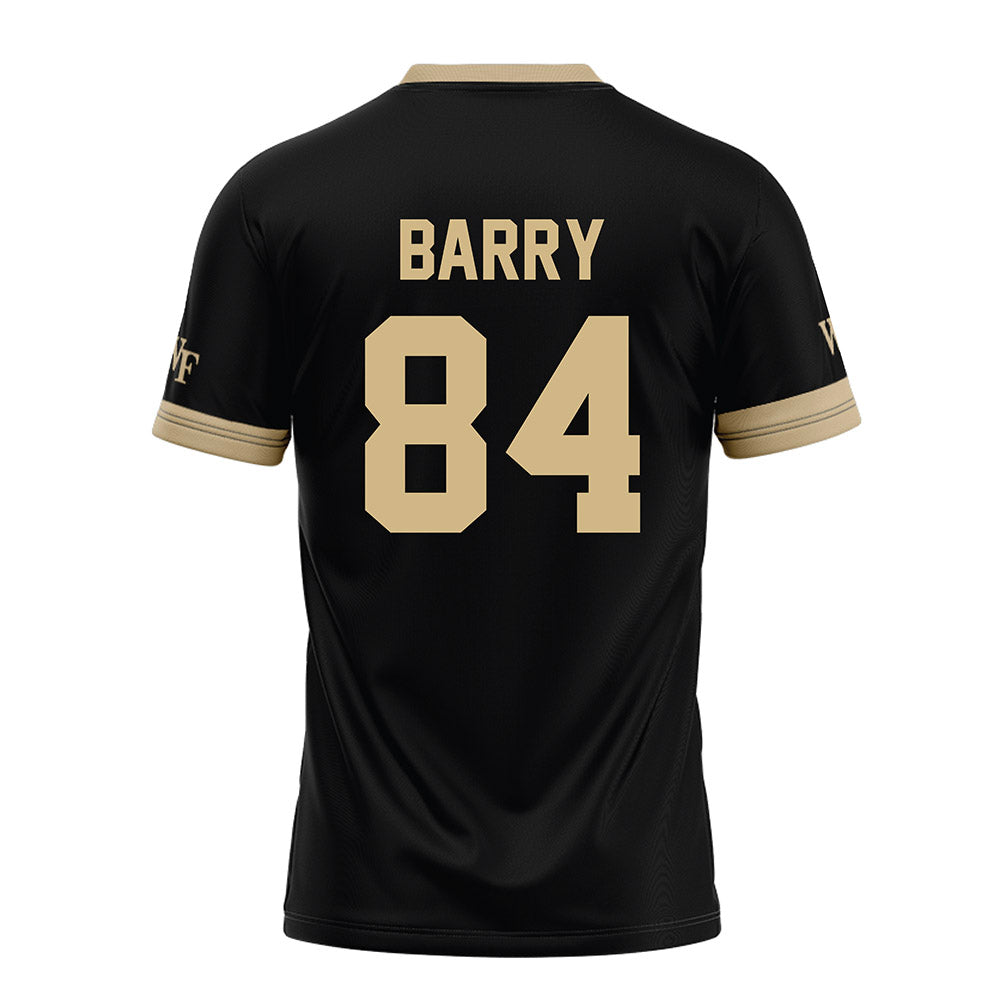 Wake Forest - NCAA Football : Dominick Barry - Black Football Jersey-1