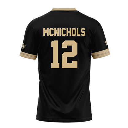 Wake Forest - NCAA Football : Tylan McNichols - Black Football Jersey-1