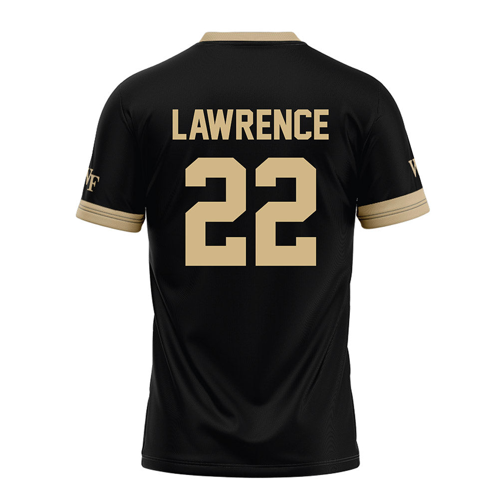 Wake Forest - NCAA Football : Deuce Lawrence - Black Football Jersey-1