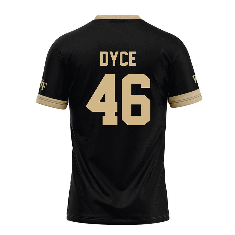 Wake Forest - NCAA Football : Deuce Dyce - Black Football Jersey-1