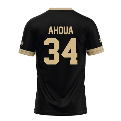 Wake Forest - NCAA Football : Micheal Ahoua - Black Football Jersey-1