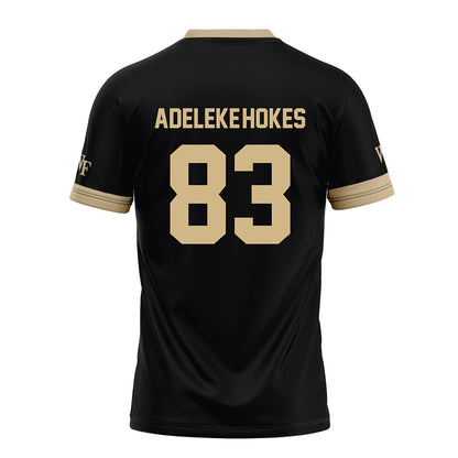 Wake Forest - NCAA Football : Kobe Adeleke-Hokes - Black Football Jersey-1