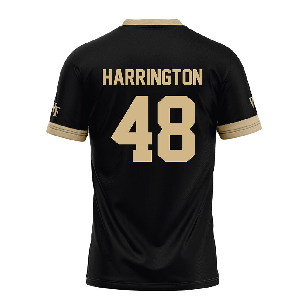 Wake Forest - NCAA Football : Ryan Harrington - Black Football Jersey-1