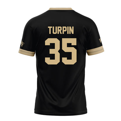 Wake Forest - NCAA Football : Myles Turpin - Black Football Jersey