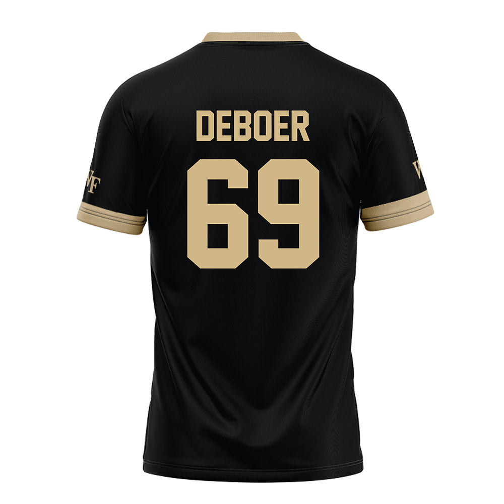 Wake Forest - NCAA Football : Dalton DeBoer - Black Football Jersey-1
