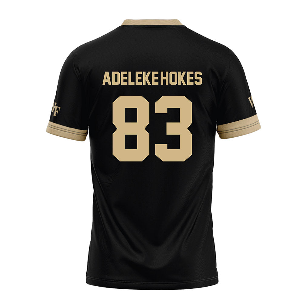 Wake Forest - NCAA Football : Kobe Adeleke-Hokes - Black Football Jersey-1