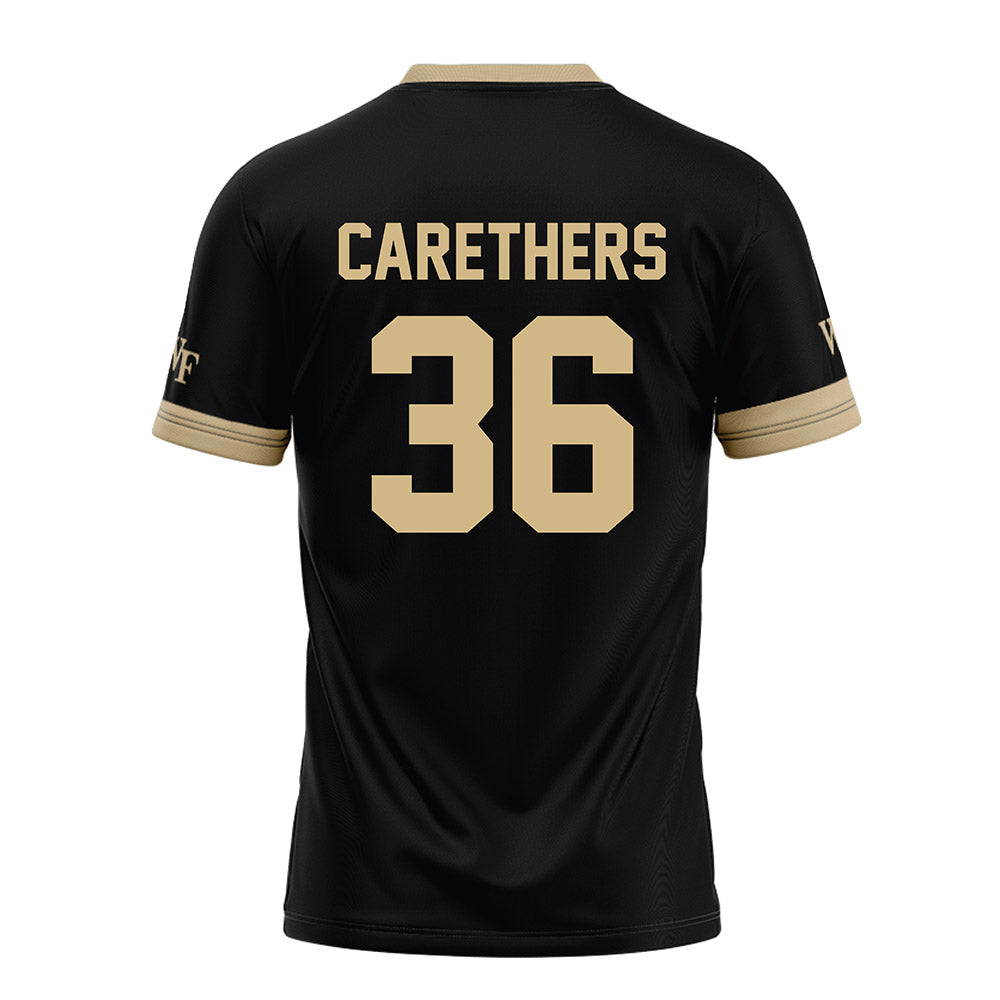 Wake Forest - NCAA Football : Seth Carethers - Black Football Jersey-1