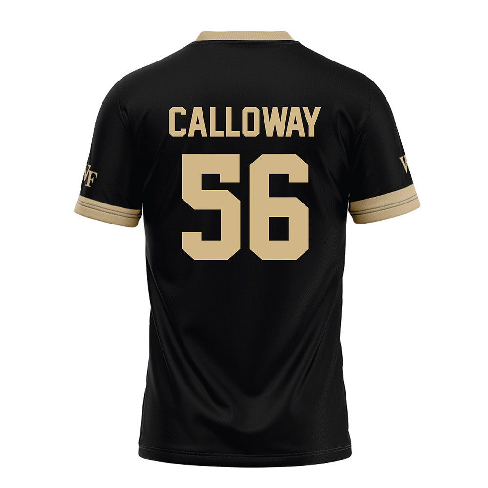 Wake Forest - NCAA Football : Ethan Calloway - Black Football Jersey-1