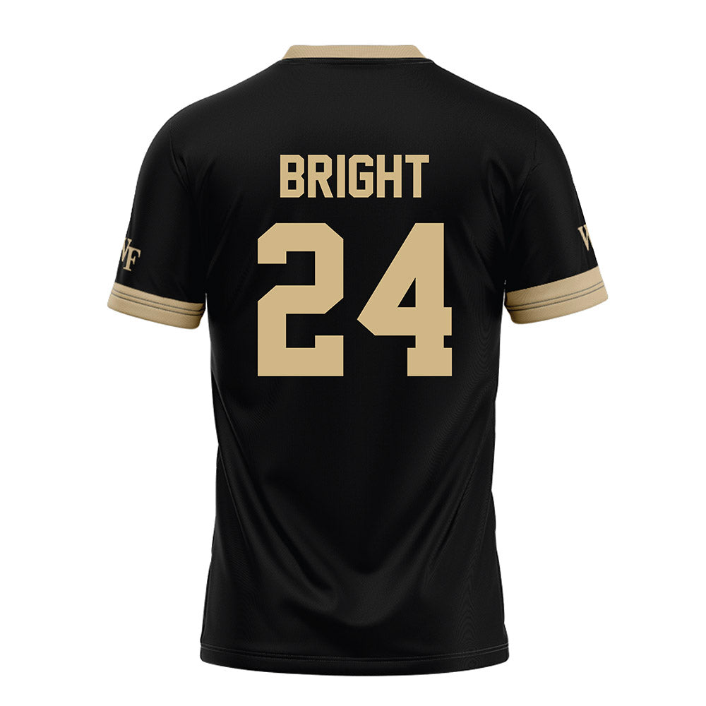 Wake Forest - NCAA Football : Micah Bright - Black Football Jersey-1