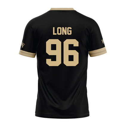 Wake Forest - NCAA Football : Cooper Long - Black Football Jersey-1