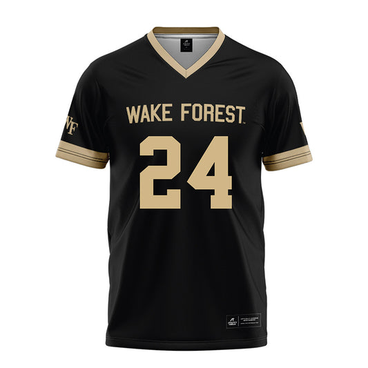 Wake Forest - NCAA Football : Sawyer Seidl - Black Football Jersey-0
