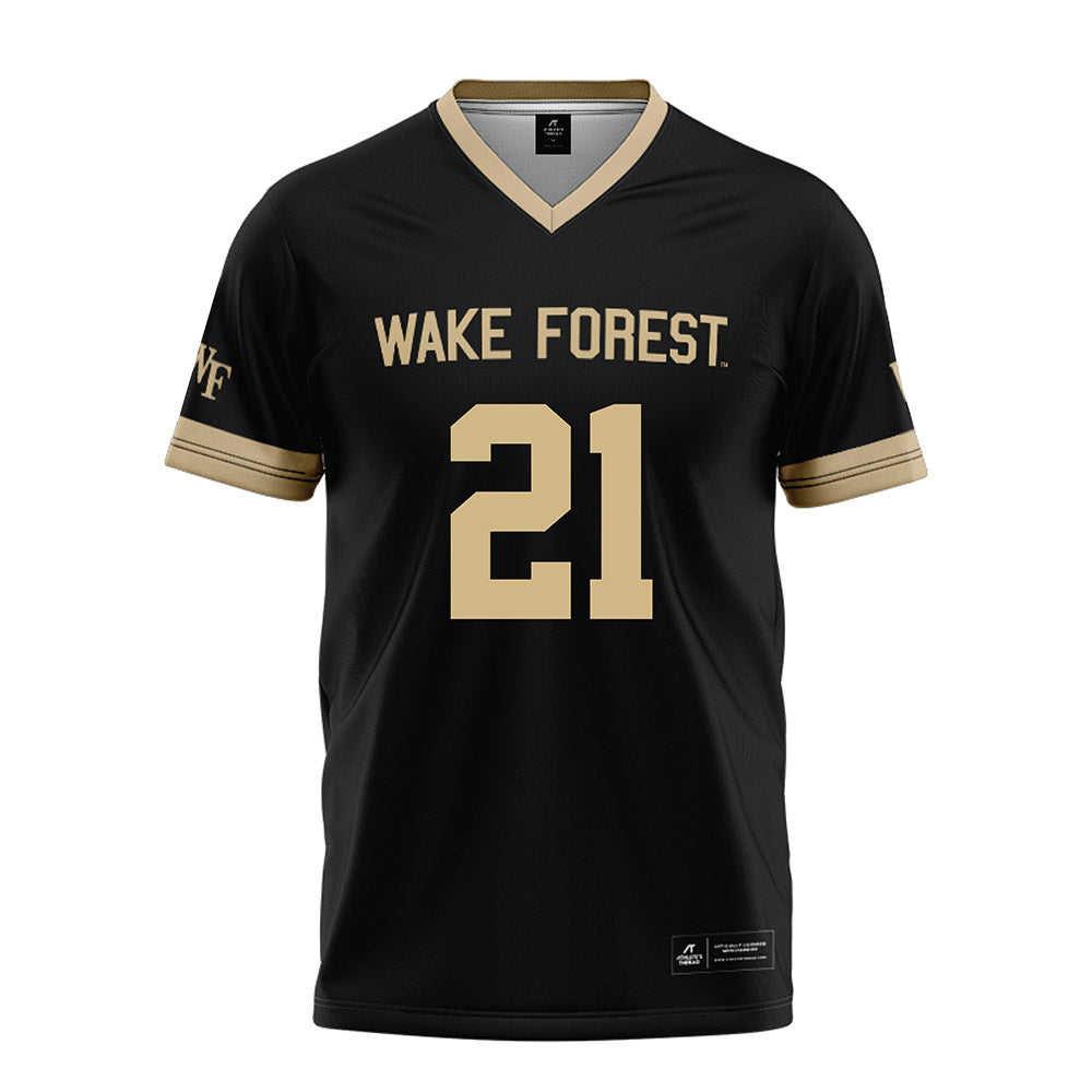 Wake Forest - NCAA Football : Aiden Hall - Black Football Jersey-0