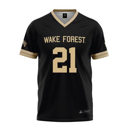 Wake Forest - NCAA Football : Aiden Hall - Black Football Jersey-0