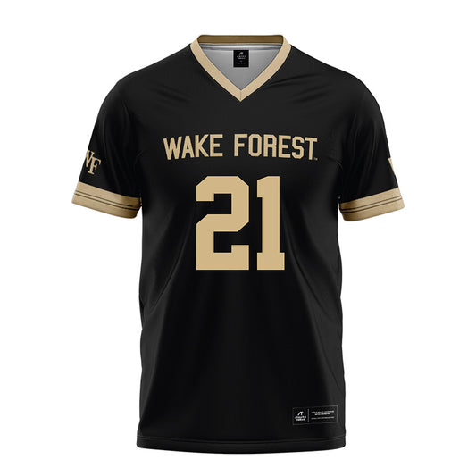 Wake Forest - NCAA Football : Aiden Hall - Black Football Jersey-0