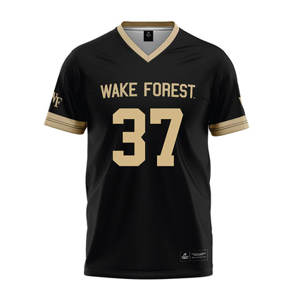 Wake Forest - NCAA Football : Larry Warren - Black Football Jersey-0