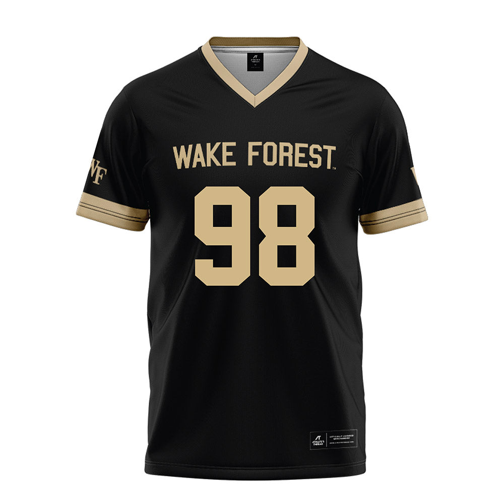 Wake Forest - NCAA Football : Christian Harris - Black Football Jersey-0