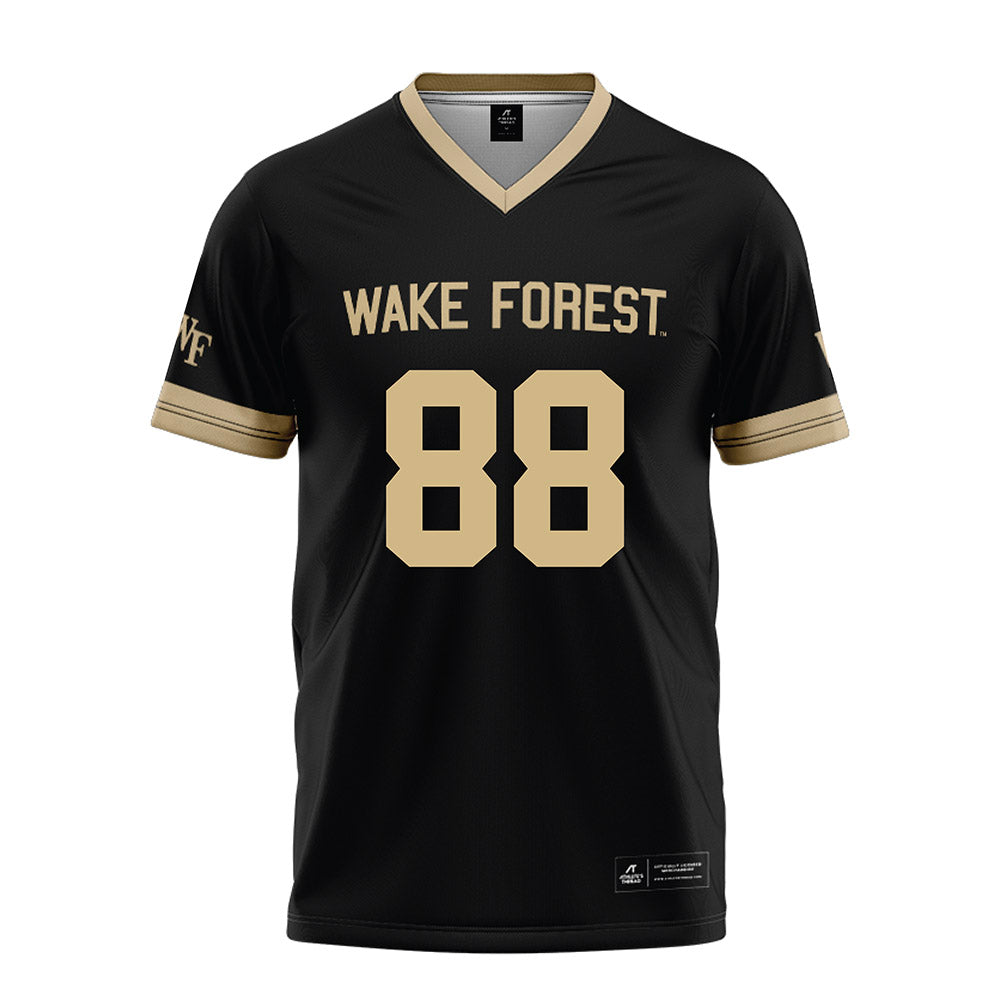 Wake Forest - NCAA Football : Bryce Kania - Black Football Jersey-0