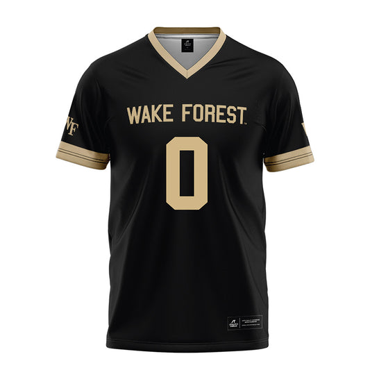 Wake Forest - NCAA Football : Buom Jock - Black Football Jersey-0