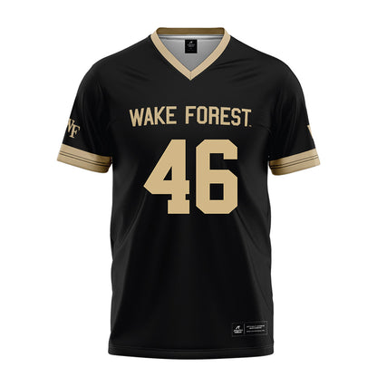 Wake Forest - NCAA Football : Deuce Dyce - Black Football Jersey-0
