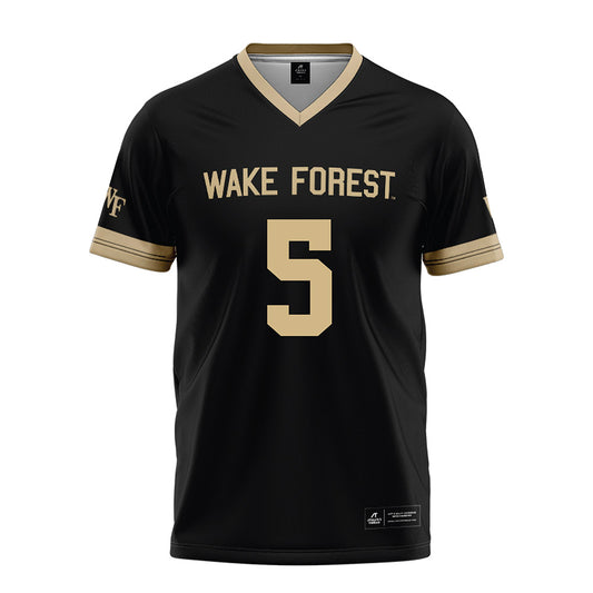 Wake Forest - NCAA Football : Kam Shanks - Black Football Jersey-0