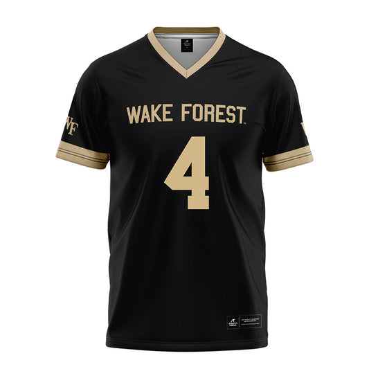 Wake Forest - NCAA Football : Ty Clark III - Black Football Jersey-0