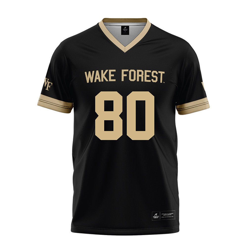 Wake Forest - NCAA Football : Braxton Winston III - Black Football Jersey-0