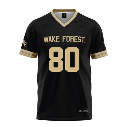 Wake Forest - NCAA Football : Braxton Winston III - Black Football Jersey-0