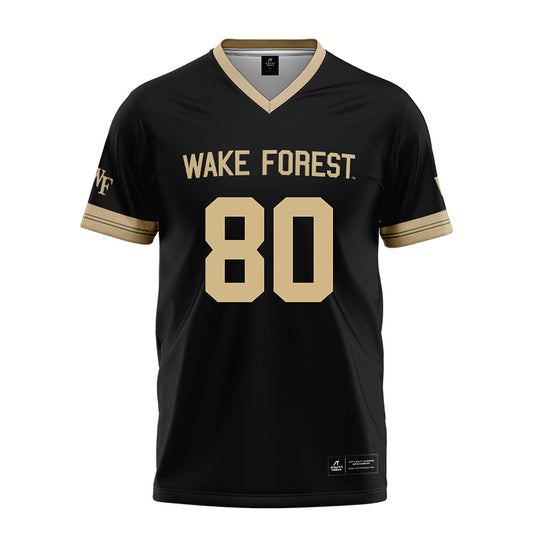 Wake Forest - NCAA Football : Braxton Winston III - Black Football Jersey-0