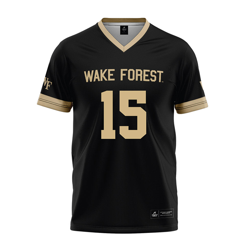 Wake Forest - NCAA Football : Antonio Meeks - Black Football Jersey-0